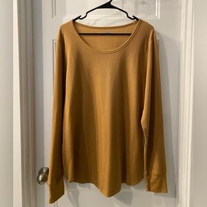 Old Navy Women's Golden Long Sleeve Thermal Top